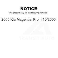 Charger l&#39;image dans la galerie, Front Rear Coated Disc Brake Rotors Kit For 2005 Kia Magentis From 10