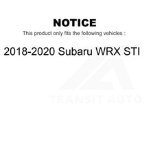 Charger l&#39;image dans la galerie, Front Rear Coated Disc Brake Rotors Kit For 2018-2020 Subaru WRX STI