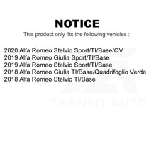 Load image into Gallery viewer, Front Rear Coated Disc Brake Rotors Kit For Alfa Romeo Stelvio Giulia