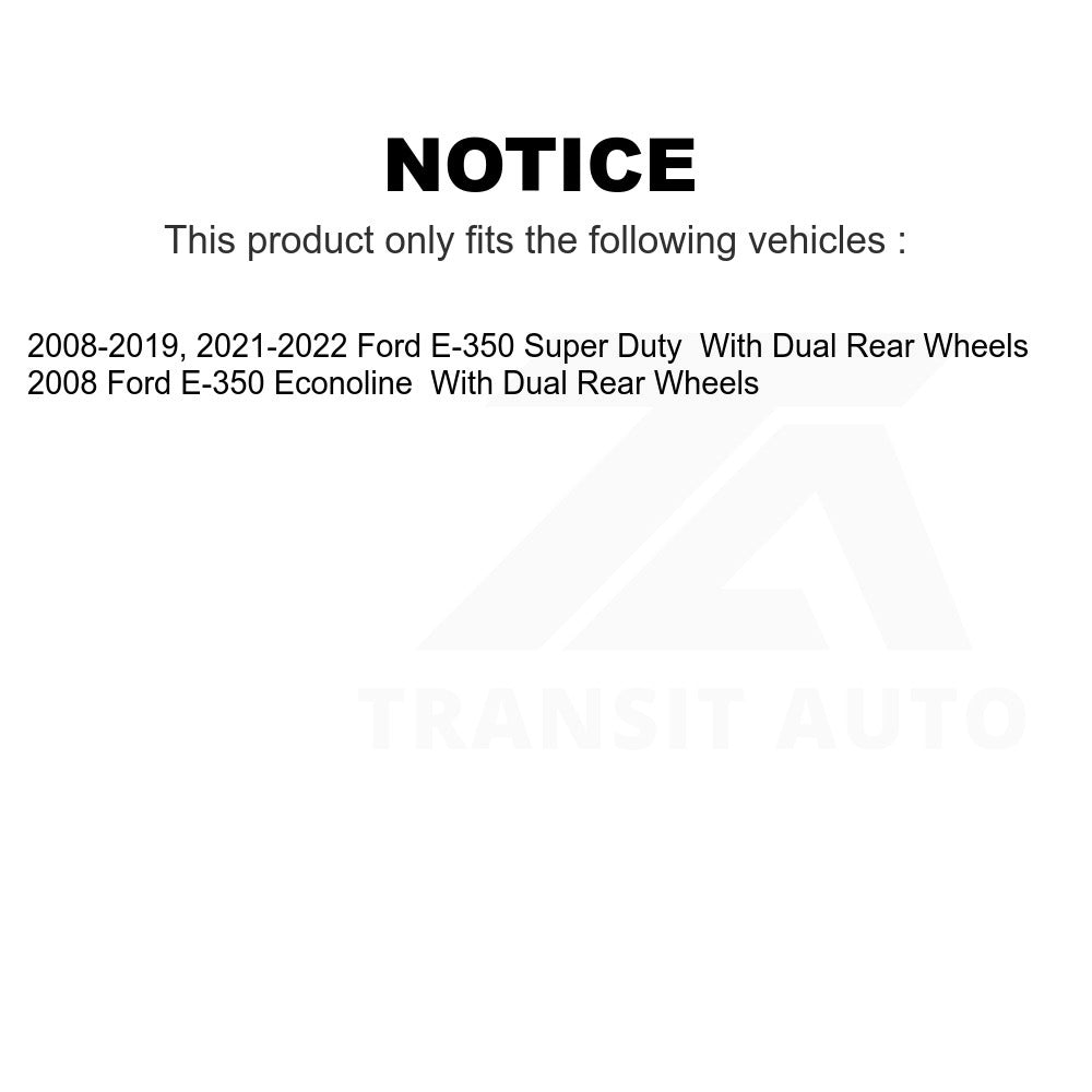 Front Rear Ceramic Pad Coat Brake Rotors Kit For Ford E-350 Super Duty Econoline