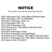 Charger l&#39;image dans la galerie, Front Coat Brake Rotor Ceramic Pad Kit For Volkswagen Jetta Audi Golf A3 Quattro
