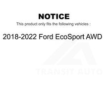 Charger l&#39;image dans la galerie, Front Rear Coat Disc Brake Rotor Ceramic Pad Kit For 2018-2022 Ford EcoSport AWD