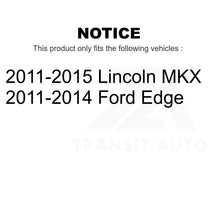 Charger l&#39;image dans la galerie, Front Rear Coated Disc Brake Rotor And Ceramic Pad Kit For Ford Edge Lincoln MKX