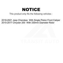 Charger l&#39;image dans la galerie, Front Rear Coat Disc Brake Rotors Ceramic Pad Kit For Jeep Cherokee Chrysler 200