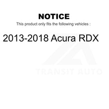 Charger l&#39;image dans la galerie, Front Rear Coated Disc Brake Rotors And Ceramic Pads Kit For 2013-2018 Acura RDX