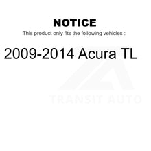 Charger l&#39;image dans la galerie, Rear Coated Disc Brake Rotors And Ceramic Pads Kit For 2009-2014 Acura TL