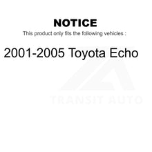 Charger l&#39;image dans la galerie, Front Rear Coat Brake Rotor Ceramic Pad Drum Kit (7Pc) For 2001-2005 Toyota Echo