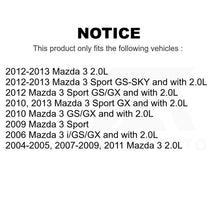 Charger l&#39;image dans la galerie, Front Coated Disc Brake Rotors And Ceramic Pads Kit For Mazda 3 Sport