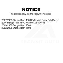 Charger l&#39;image dans la galerie, Front Rear Coated Disc Brake Rotors Ceramic Pad Kit For Dodge Ram 2500 1500 3500