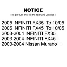 Charger l&#39;image dans la galerie, Front Rear Coat Brake Rotor Ceramic Pad Kit For Nissan Murano Infiniti FX35 FX45