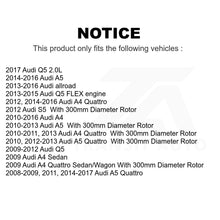Charger l&#39;image dans la galerie, Rear Coat Disc Brake Rotors Ceramic Pad Kit For Audi Q5 A4 Quattro A5 allroad S5