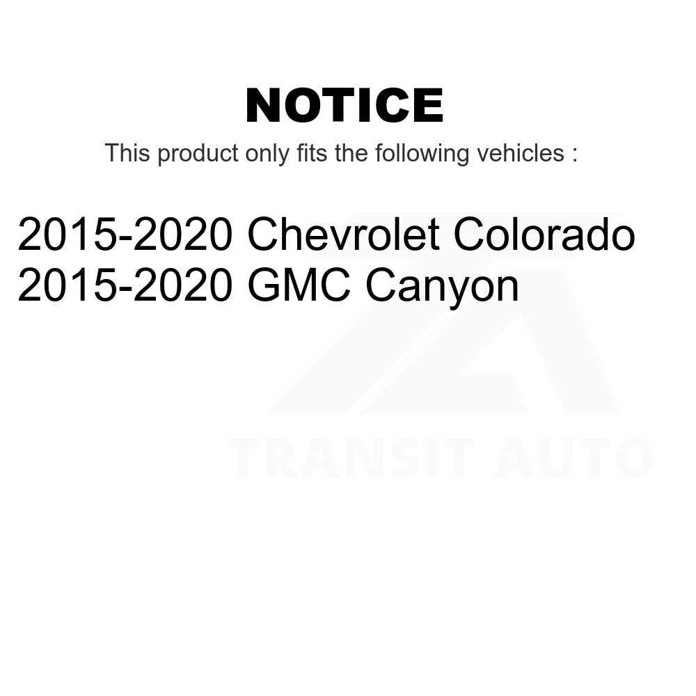 Front Rear Coated Brake Rotors Ceramic Pad Kit For Chevrolet Colorado GMC Canyon