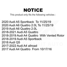 Charger l&#39;image dans la galerie, Front Rear Coat Brake Rotor Ceramic Pad Kit For Audi Q5 A5 Quattro A4 A6 allroad