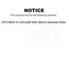 Charger l&#39;image dans la galerie, Front Rear Coat Brake Rotor Ceramic Pad Kit For BMW X1 With 300mm Diameter