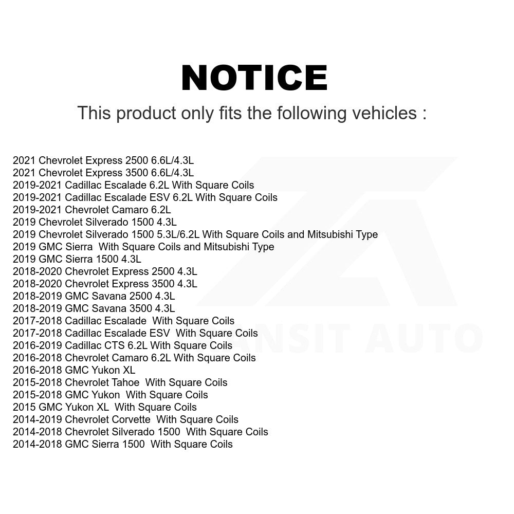 Mpulse Ignition Coil Pair For Chevrolet Silverado 1500 GMC Sierra Tahoe Yukon XL
