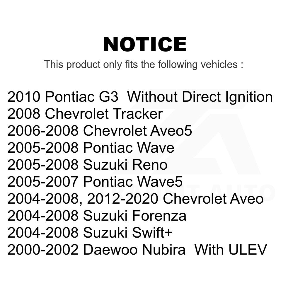 Mpulse Ignition Coil Pair For Chevrolet Aveo Suzuki Forenza Reno Daewoo Nubira