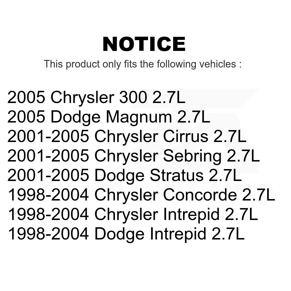 Mpulse Ignition Coil Pair For Chrysler Dodge Sebring Stratus 300 Intrepid Magnum