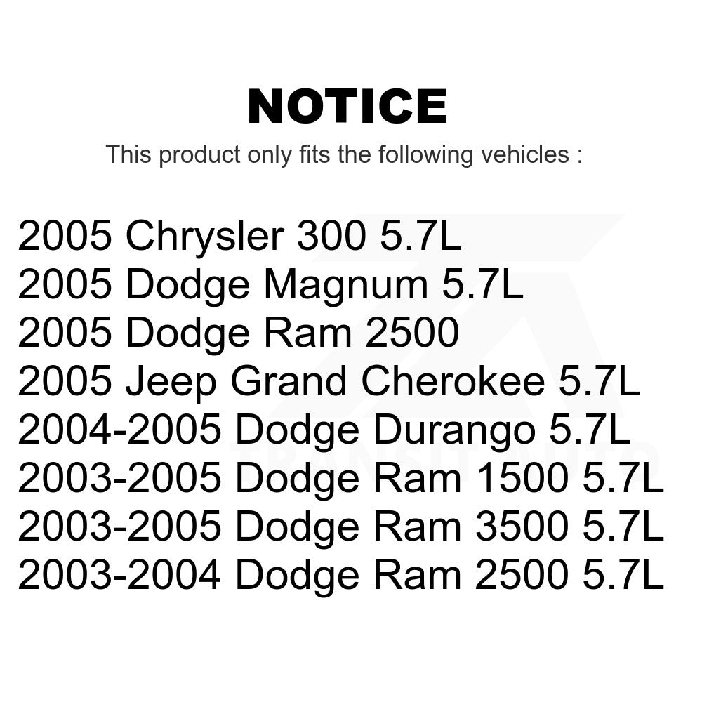 Mpulse Ignition Coil Pair For Dodge Ram 1500 2500 Durango Jeep Grand Cherokee