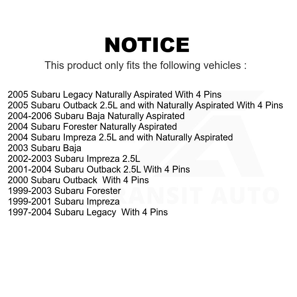 Mpulse Ignition Coil Pair For Subaru Outback Forester Legacy Impreza Baja
