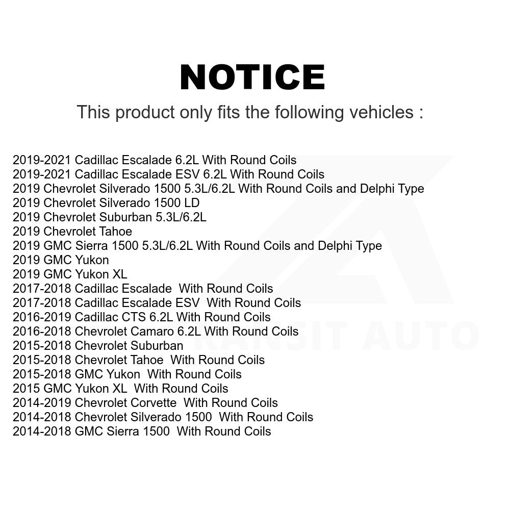 Mpulse Ignition Coil Pair For Chevrolet Silverado 1500 GMC Sierra Tahoe Suburban