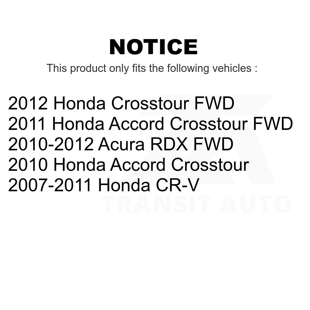Front Rear Semi-Metallic Brake Pad Kit For Honda CR-V Accord Crosstour Acura RDX