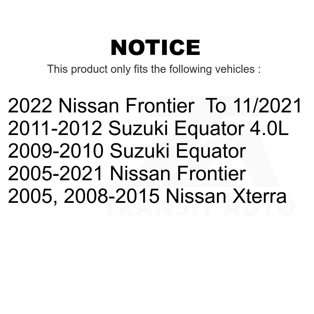 Front Rear Semi-Metallic Brake Pad Kit For Nissan Frontier Xterra Suzuki Equator