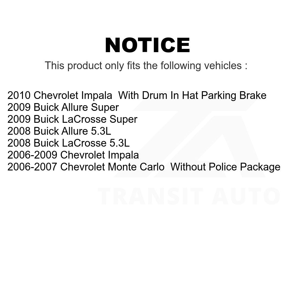 Front Rear Semi-Metallic Brake Pad Kit For Chevrolet Impala Buick LaCrosse Monte
