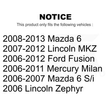Charger l&#39;image dans la galerie, Front Rear Semi-Metallic Brake Pad Kit For Ford Fusion Mazda 6 Lincoln MKZ Milan
