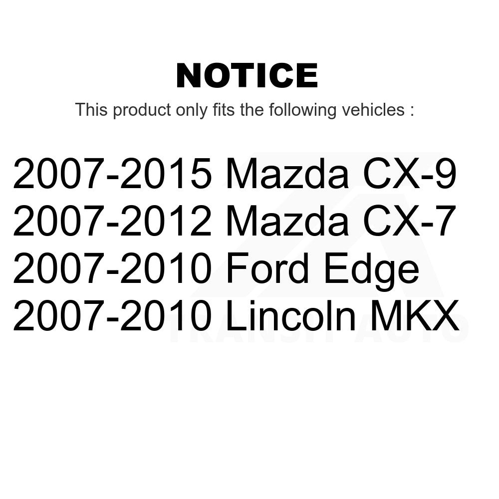 Front Rear Semi-Metallic Brake Pad Kit For Ford Edge Mazda CX-9 CX-7 Lincoln MKX