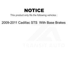 Load image into Gallery viewer, Front Rear Semi-Metallic Brake Pads Kit For 09-11 Cadillac STS With Base Brakes