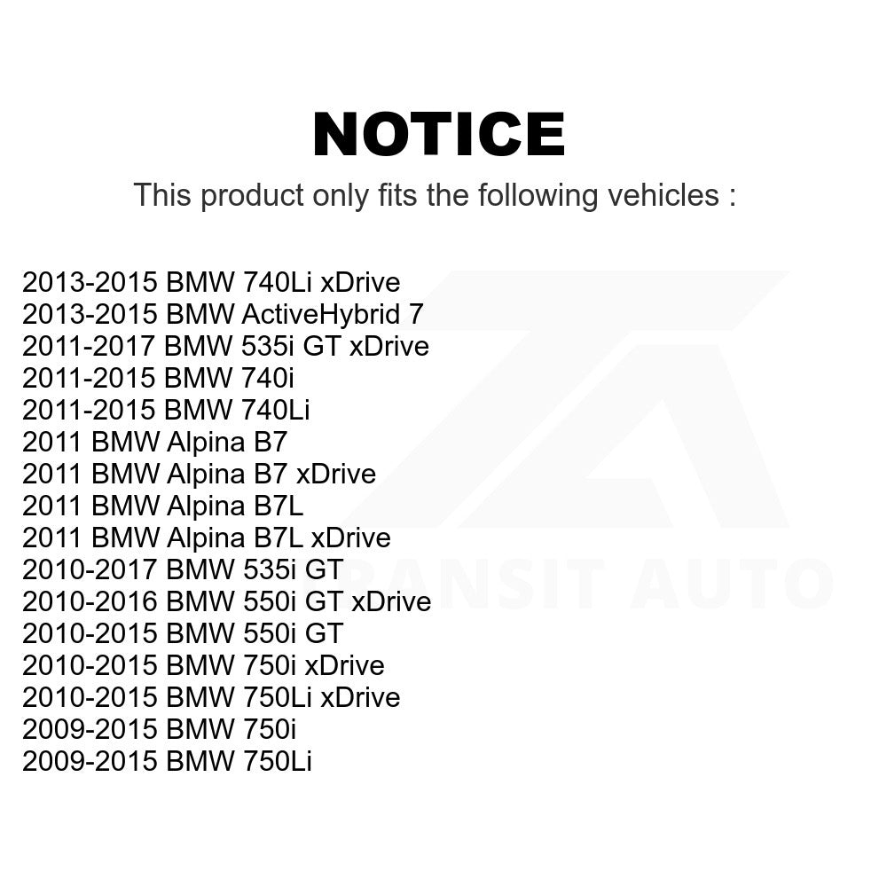 Front Rear Semi-Metallic Brake Pad Kit For BMW 750Li xDrive 750i 740Li 740i 535i
