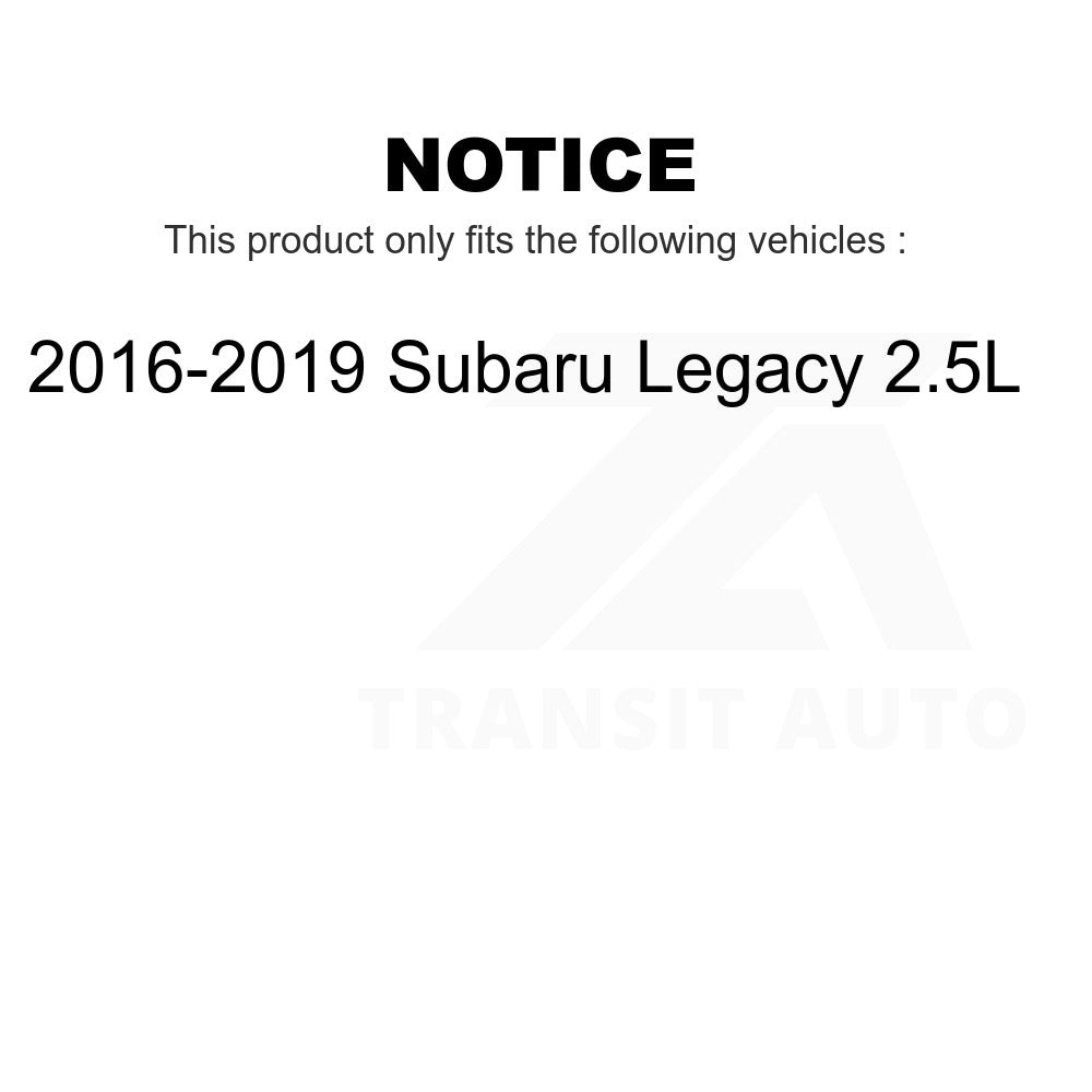 Front Rear Semi-Metallic Brake Pads Kit For 2016-2019 Subaru Legacy 2.5L