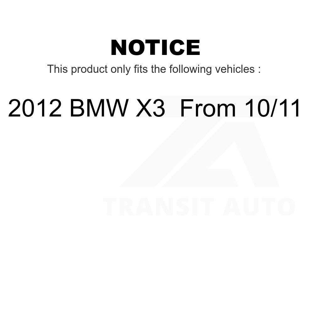 Front Rear Semi-Metallic Brake Pads Kit For 2012 BMW X3 From 10 11