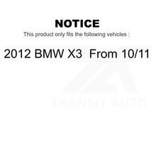 Charger l&#39;image dans la galerie, Front Rear Semi-Metallic Brake Pads Kit For 2012 BMW X3 From 10 11