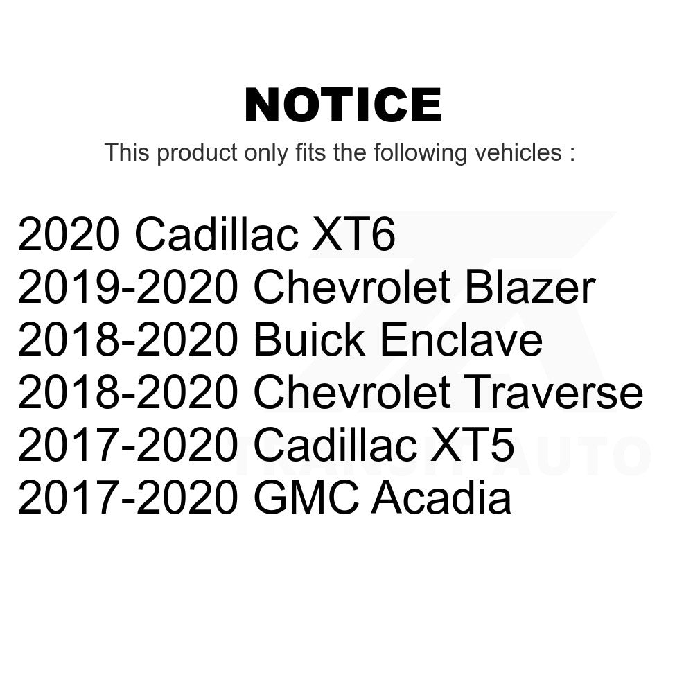 Front Rear Semi-Metallic Brake Pad Kit For Chevrolet Traverse GMC Acadia XT5 XT6