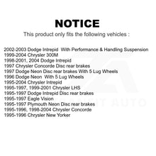 Charger l&#39;image dans la galerie, Front Rear Semi-Metallic Brake Pad Kit For Chrysler Dodge Intrepid 300M Concorde