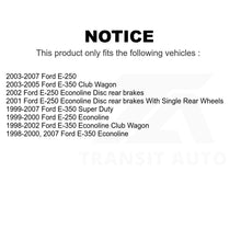 Charger l&#39;image dans la galerie, Front Rear Semi-Metallic Brake Pad Kit For Ford E-350 Super Duty E-250 Econoline