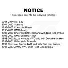 Charger l&#39;image dans la galerie, Front Rear Semi-Metallic Brake Pad Kit For Chevrolet S10 Blazer GMC Sonoma Jimmy