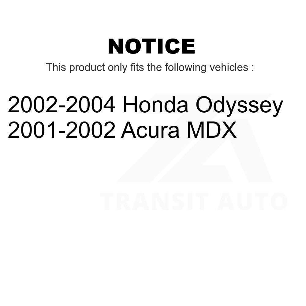 Front Rear Semi-Metallic Brake Pads Kit For Honda Odyssey Acura MDX