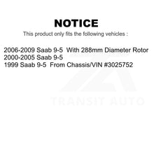 Charger l&#39;image dans la galerie, Front Rear Semi-Metallic Brake Pads Kit For Saab 9-5