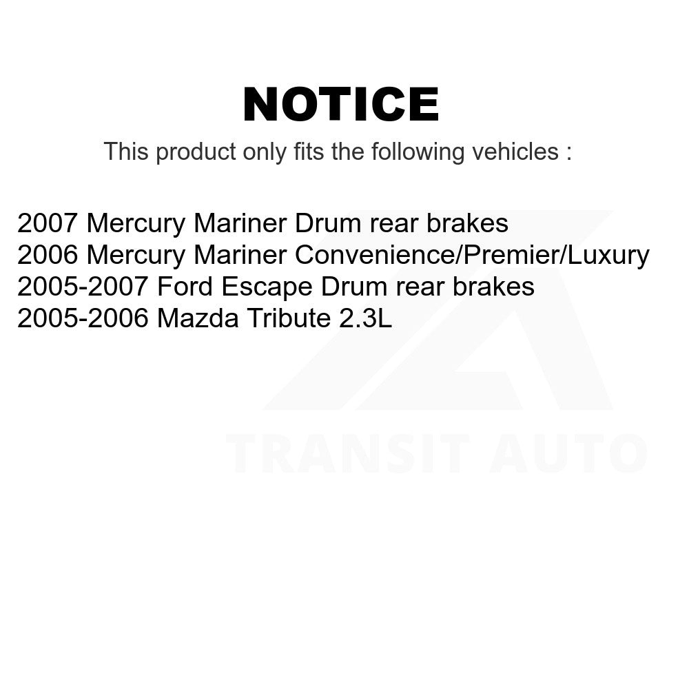 Front Rear Semi-Metallic Brake Pads Kit For Ford Escape Mazda Tribute Mercury