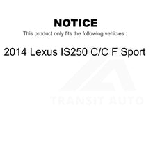 Charger l&#39;image dans la galerie, Front Rear Semi-Metallic Brake Pads Kit For 2014 Lexus IS250 C F Sport