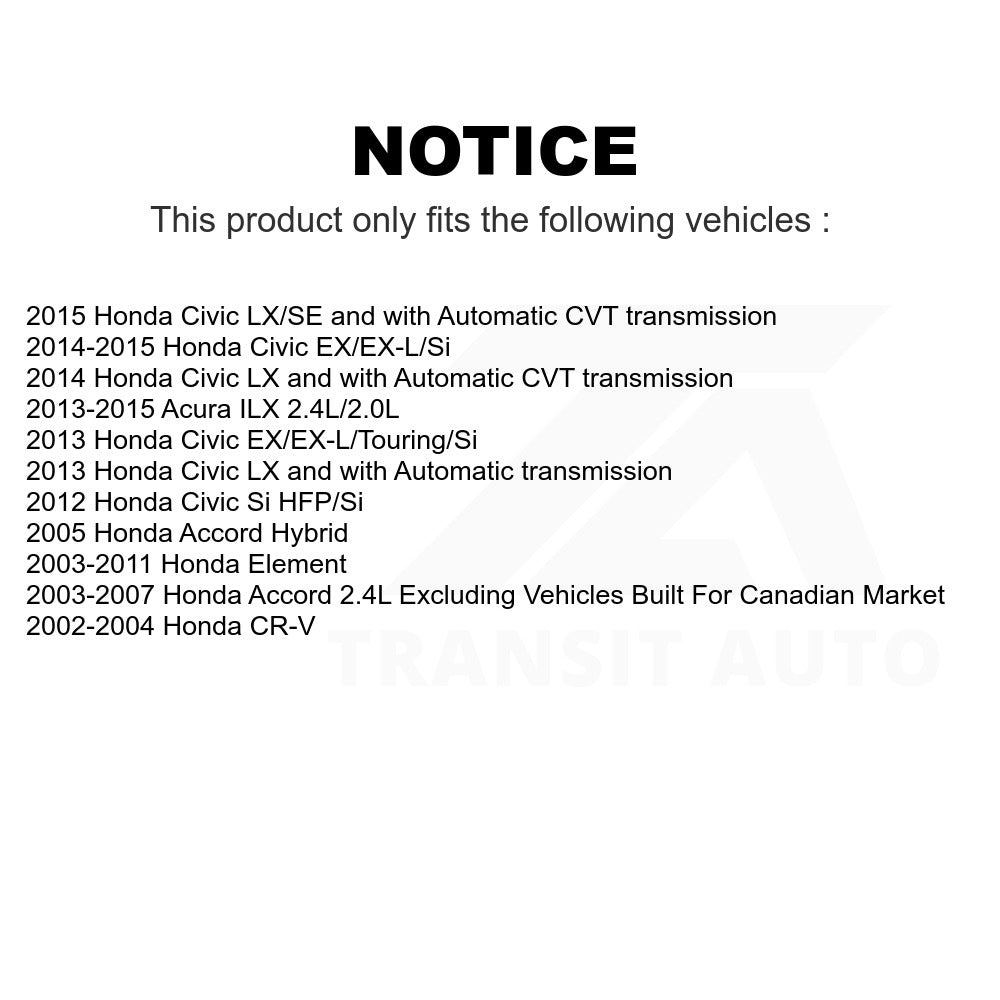 Front Rear Semi-Metallic Brake Pad Kit For Honda Accord Civic CR-V Element Acura