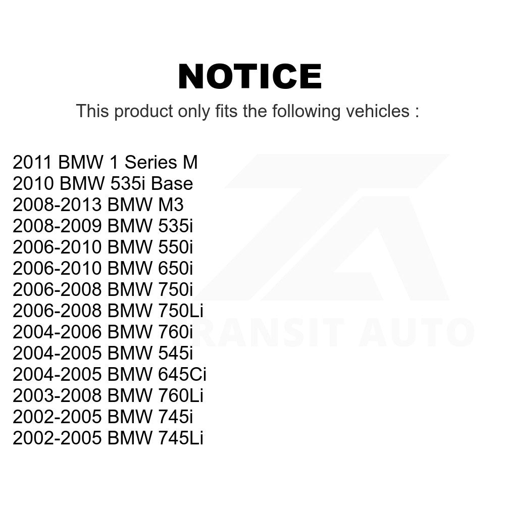 Front Rear Semi-Metallic Brake Pad Kit For BMW 750Li M3 650i 535i 745Li 550i 1 M