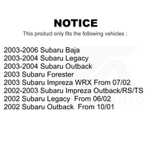 Load image into Gallery viewer, Front Rear Semi-Metallic Brake Pads Kit For Subaru Outback Impreza Forester Baja