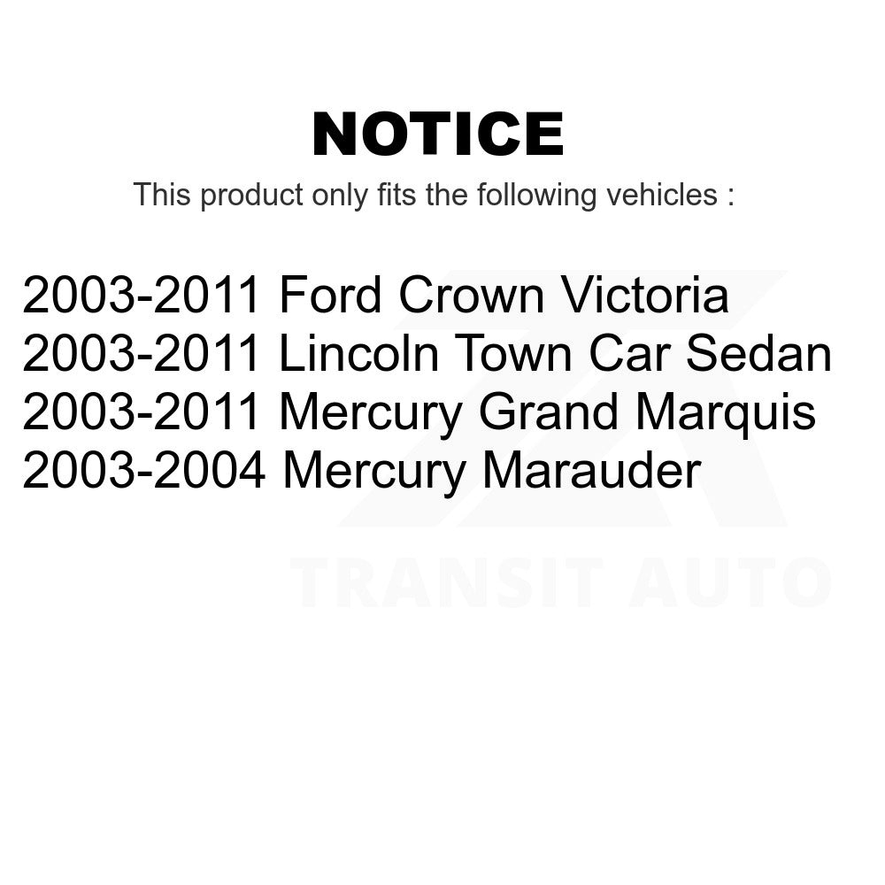 Front Rear Semi-Metallic Brake Pad Kit For Ford Crown Victoria Mercury Grand Car