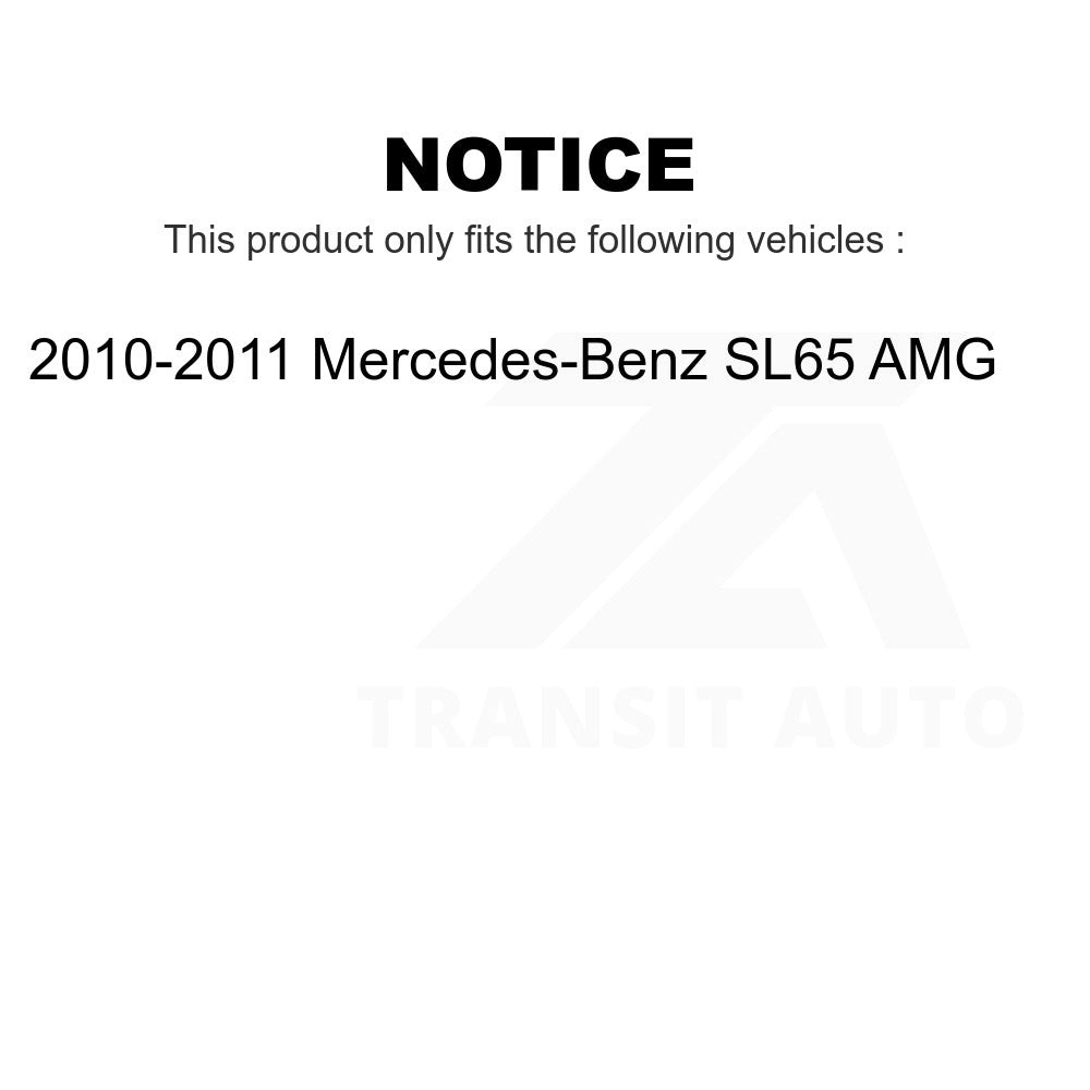 Front Rear Semi-Metallic Brake Pads Kit For 2010-2011 Mercedes-Benz SL65 AMG