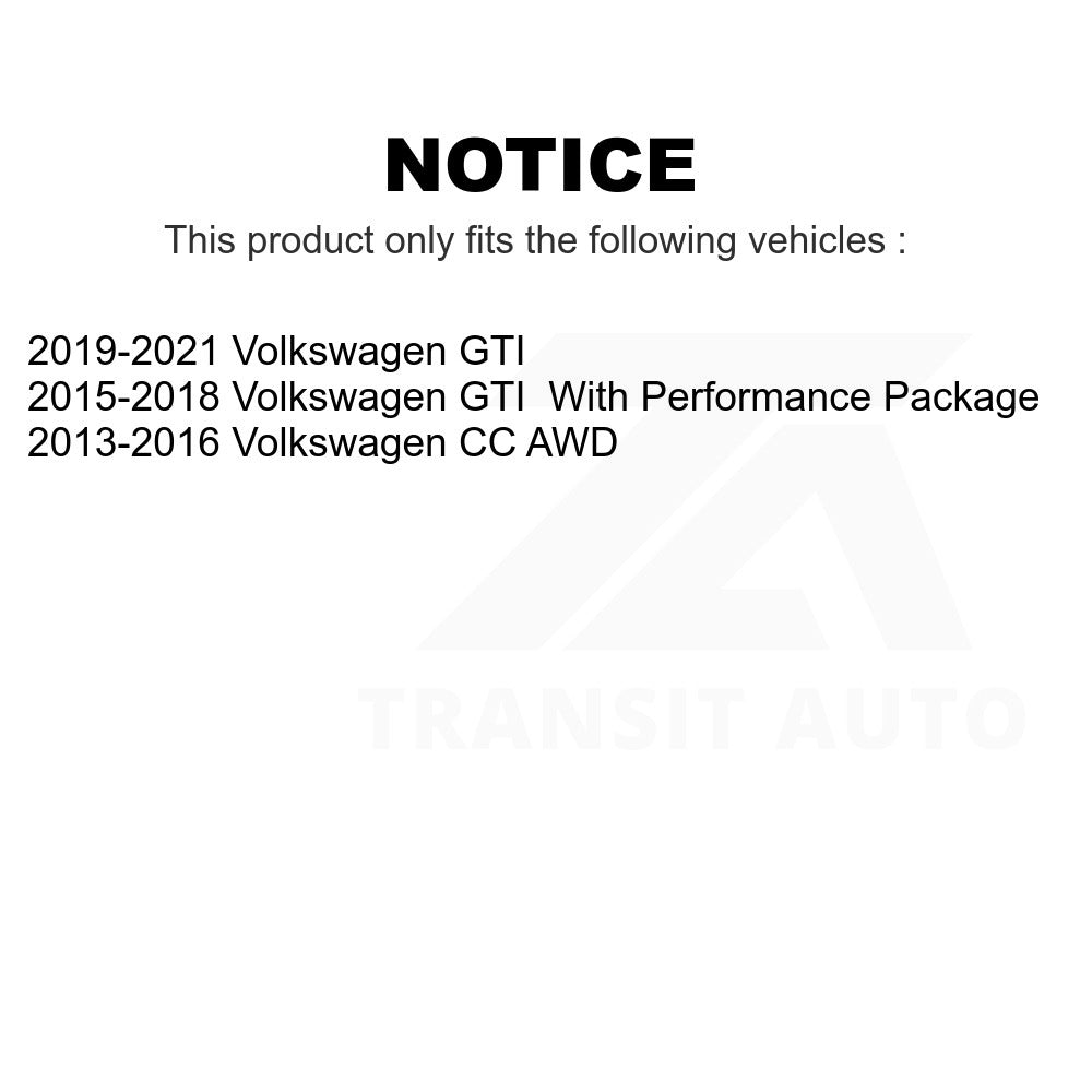 Front Rear Semi-Metallic Brake Pads Kit For Volkswagen GTI CC