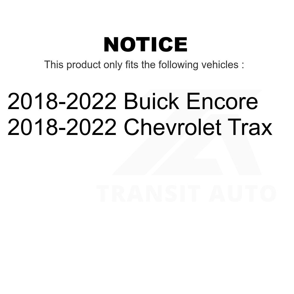 Front Rear Semi-Metallic Brake Pad Kit For 2018-2022 Chevrolet Trax Buick Encore