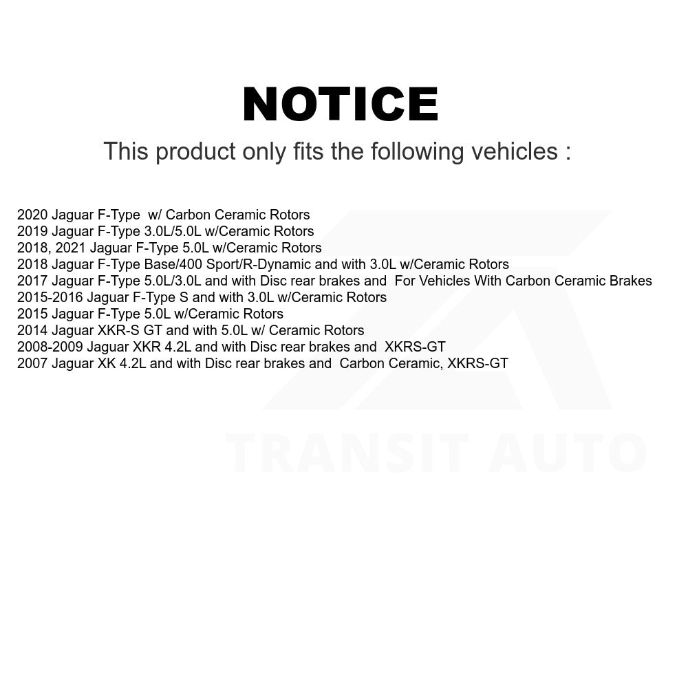 Mpulse Front Disc Brake Pads Wear Sensor (2 Pack) For Jaguar F-Type XK XKR XKR-S